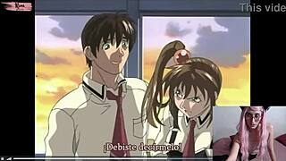 Nini Reacts To Hentai For First Time - Bible Black Cap 1 Part Dos