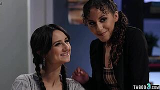 wow, lesbian latina teacher liv revamped calms two angry teens with steamy action!