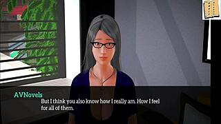 teen explores big tits in homemade anime-inspired family story