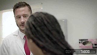 Teen Ebony Patient Drills Fetish Doctor in Extreme Session