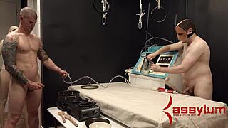 slobbering bondage slut bent over for rough play