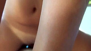 Busty teen's pussy takes hard penetration in POV