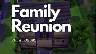 the sims 4 - introduced to my new family orgy 😏