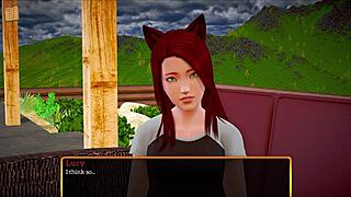 Oh No! Teen In My New Family 383 Shows Small Tits In Erotic Cartoon Game!