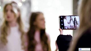 Teen lesbian tricked by spoiled bitch into pussy licking