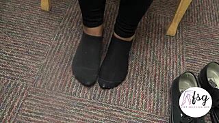Ethiopian soles and toes filmed at unbridled college girl