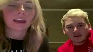 Perky tits young college girl shows off on Periscope