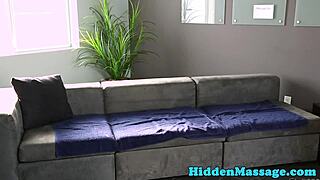 smalltit teen 18+ sucks masseur's dick during massage