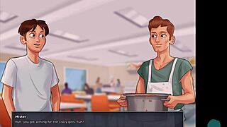 Summertime Saga: Intense Tit Play With Cute Small Breasts