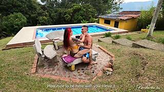 Young couple banging outdoors on last vacation day?