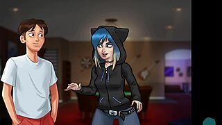 Summertime Saga: Intense Tit Play With Cute Small Breasts