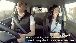 milf examiner spies and fucks huge dick student outdoors