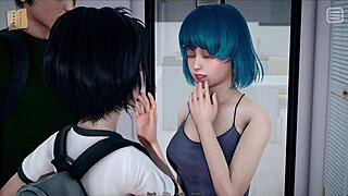 My Bully Is My Lover 17, teasing her teen 18+ tits during our game