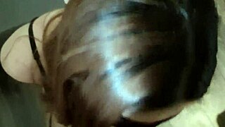 submissive girl rides big cock with intense gagging