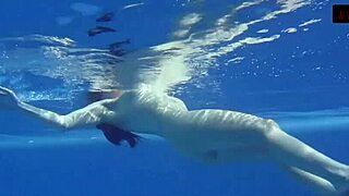 Super Hot Teen Mia Ferrari Stuns in Red Lingerie by Pool