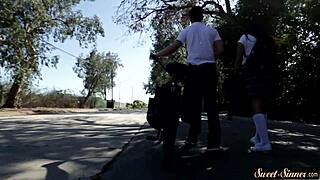 Classy Teen Teased with Fingers and Taken in Missionary Style