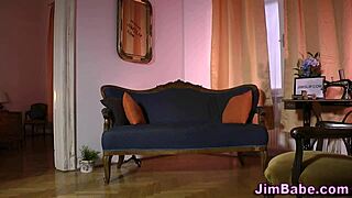 British Young Teen Sucks Cock and Rides with Shoes