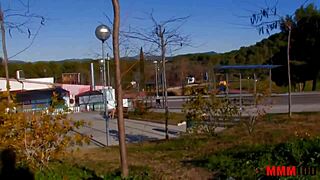 cute latina teen girl explored hard outdoors