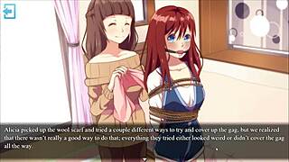 dude, this hentai game ep 5 got public bondage and rough tickling!