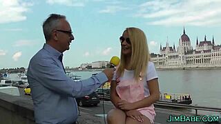 Wow, Brit Amateur in Stockings Gives Epic Handjob!