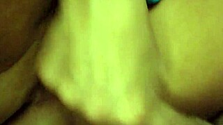 Amateur wife surprises neighbor with unbelievable handjob and pussy rub leading to cumshot