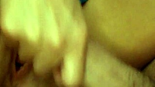 Amateur wife surprises neighbor with unbelievable handjob and pussy rub leading to cumshot