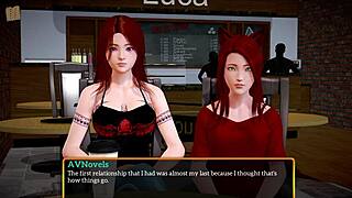 in my new family, the teen with small tits and big ass plays games at home