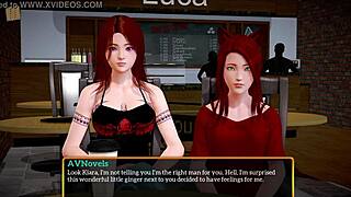 in my new family, the teen with small tits and big ass plays games at home