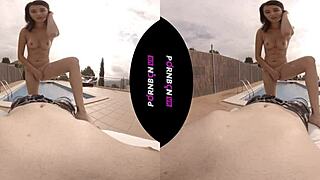 Young Latina Wants To Fuck Outdoors In The Pool!