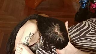 Beth Kinky Licks Daddy's Dirty Feet in HD Clip