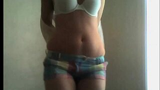 Real teen latina strips boldly on webcam for strangers.