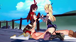Two Archer Girls Feel Intense Genshin Impact 3D Hentai