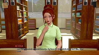 Teen in ripped outfit plays ripples game