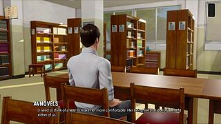 Teen in ripped outfit plays ripples game