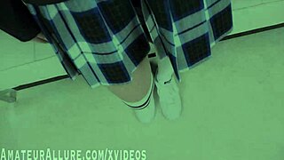 Horny student Veronica Valentine swallows cum at the academy