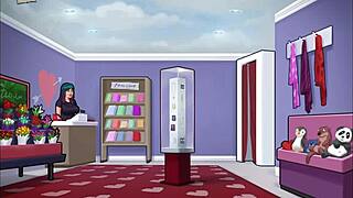 Summertime saga teen with small tits, what a hot scene!