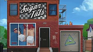 Summertime saga teen with small tits, what a hot scene!