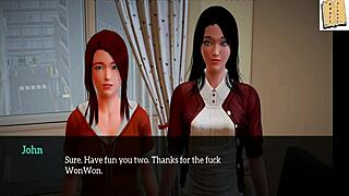 redhead teen explores hentai family cartoon