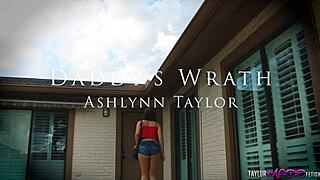 Step-Daughter Ashlynn Taylor Gets Punished With Ripped Clothes