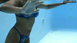 Half Russian-Spanish Irina Cage says, Watch me swim nude underwater!