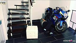 Passionate Seduction in Stairway