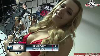 Beauty contest busty brunette gets analized