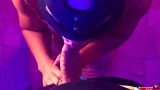 pov stepsister sucks off her brother. she swallows his cum.