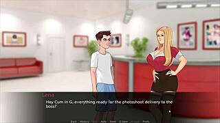 In lust legacy hentai game episode 5, the naughty lingerie photoshoot with step mom unfolds seductively