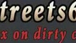 Blonde Teen 18+ in Stockings and Heels Gets Rough Outdoor Public Hook-Up First Time