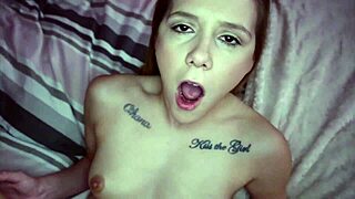 I get super horny when my stepbro enters my room for a taboo blowjob with his big cock.