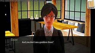 in my new family, brunette milf shows big ass