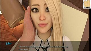 Wvm 46, office fun with sexy blonde cheerleader, can’t believe this cartoon action! 😜