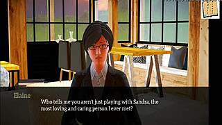 in my new family, brunette milf shows big ass