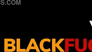 beautiful ebony teen anastacia tries a big white cock in cowgirl cumshot